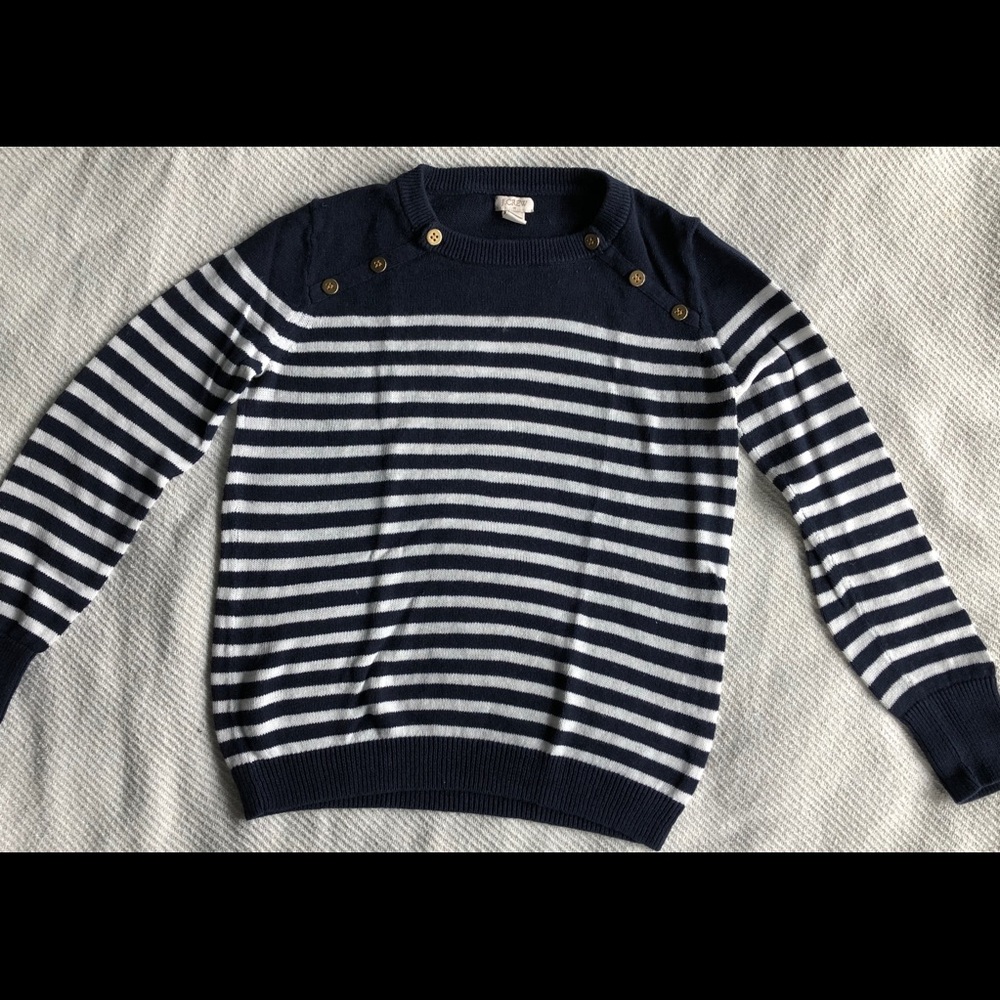 JCrew nautical lightweight cotton sweater!